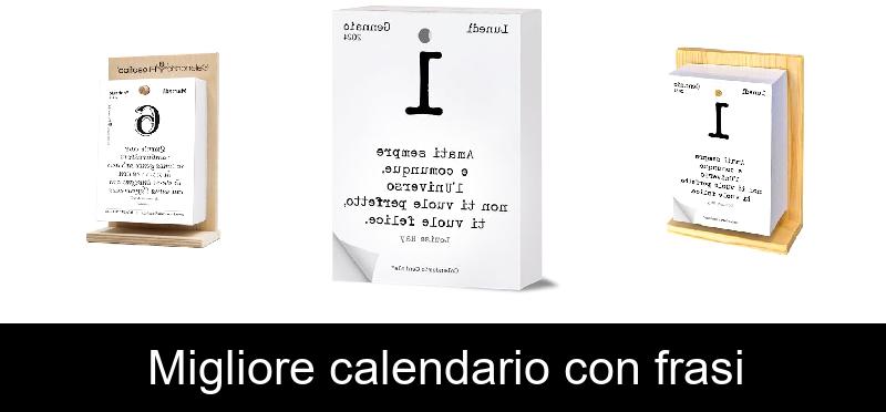 Migliore calendario con frasi