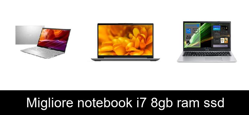 Migliore notebook i7 8gb ram ssd