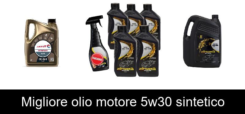 Migliore olio motore 5w30 sintetico